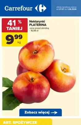 Carrefour - gazetka promocyjna Do -50% TANIEJ - warzywa i owoce od wtorku 28.07 do soboty 01.08 - strona 7