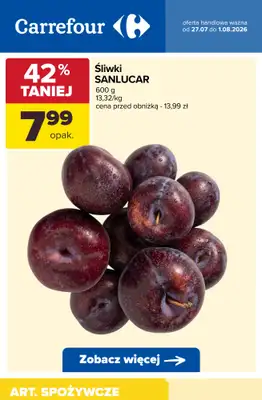 Carrefour - gazetka promocyjna Do -50% TANIEJ - warzywa i owoce od wtorku 28.07 do soboty 01.08 - strona 6