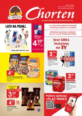 Chorten - gazetka promocyjna Gazetka Radom Market od czwartku 30.07 do niedzieli 09.08