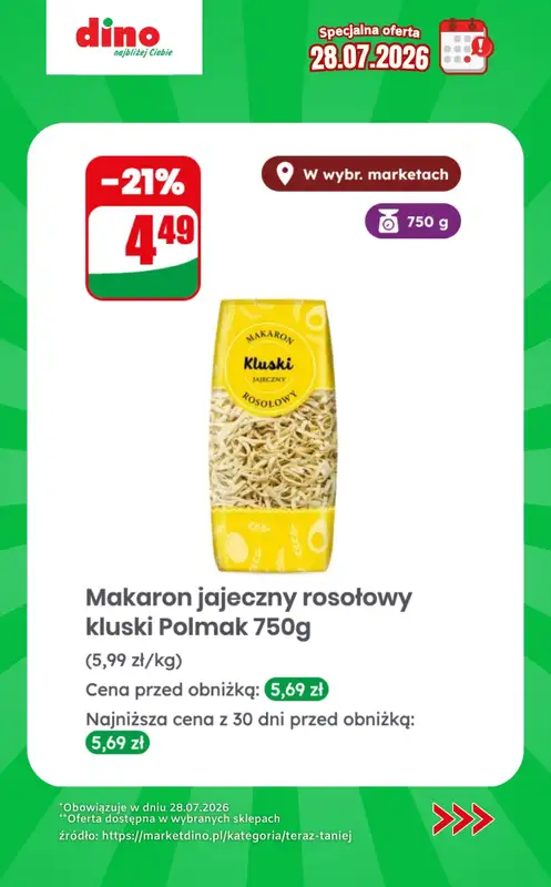 Dino - gazetka promocyjna Specjalna oferta na 28.07.2026 - promocje spoza gazetki od wtorku 28.07 do wtorku 28.07 - strona 9