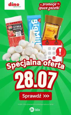Dino - gazetka promocyjna Specjalna oferta na 28.07.2026 - promocje spoza gazetki od wtorku 28.07 do wtorku 28.07