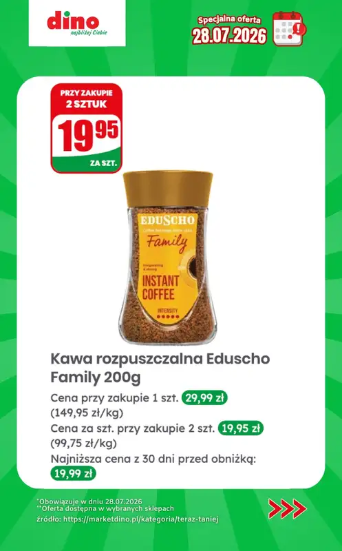 Dino - gazetka promocyjna Specjalna oferta na 28.07.2026 - promocje spoza gazetki od wtorku 28.07 do wtorku 28.07 - strona 5