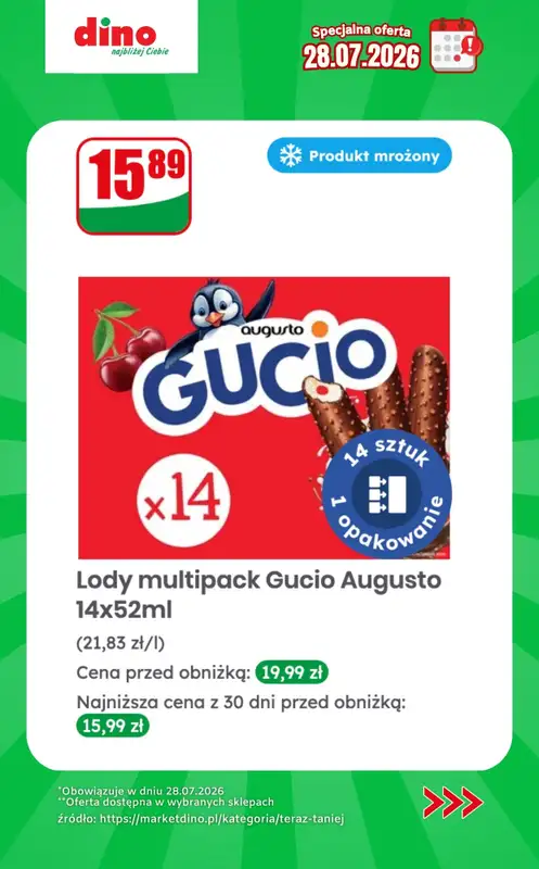 Dino - gazetka promocyjna Specjalna oferta na 28.07.2026 - promocje spoza gazetki od wtorku 28.07 do wtorku 28.07 - strona 10