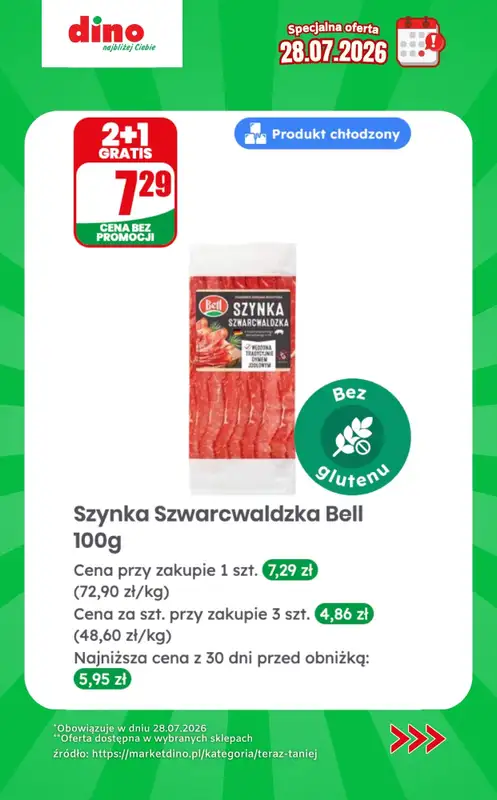 Dino - gazetka promocyjna Specjalna oferta na 28.07.2026 - promocje spoza gazetki od wtorku 28.07 do wtorku 28.07 - strona 11