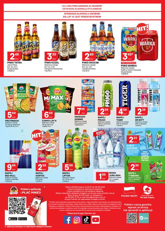 Chorten - gazetka promocyjna Gazetka Małopolska, Śląsk, Podkarpacie, Opolskie Market od czwartku 30.07 do niedzieli 09.08 - strona 4