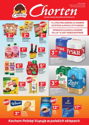 Chorten - gazetka promocyjna Gazetka Małopolska, Śląsk, Podkarpacie, Opolskie Market od czwartku 30.07 do niedzieli 09.08