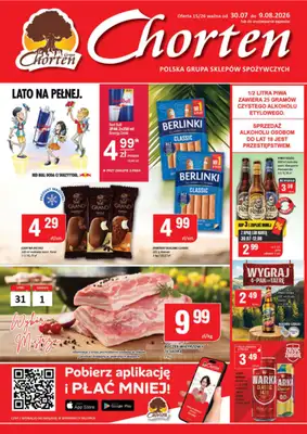 Chorten - gazetka promocyjna Gazetka Mazowsze Market od czwartku 30.07 do niedzieli 09.08