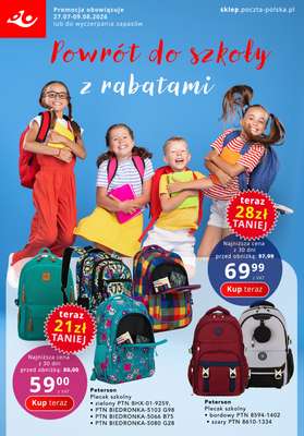 Poczta Polska - gazetka promocyjna Gazetka od poniedziałku 27.07 do niedzieli 09.08
