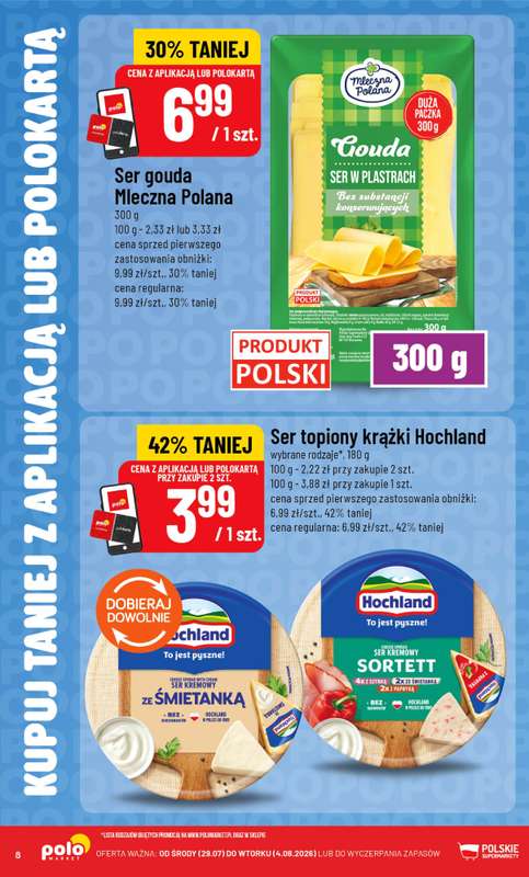 POLOmarket - gazetka promocyjna Kupuj taniej z aplikacją lub polokartą od środy 29.07 do wtorku 04.08 - strona 8