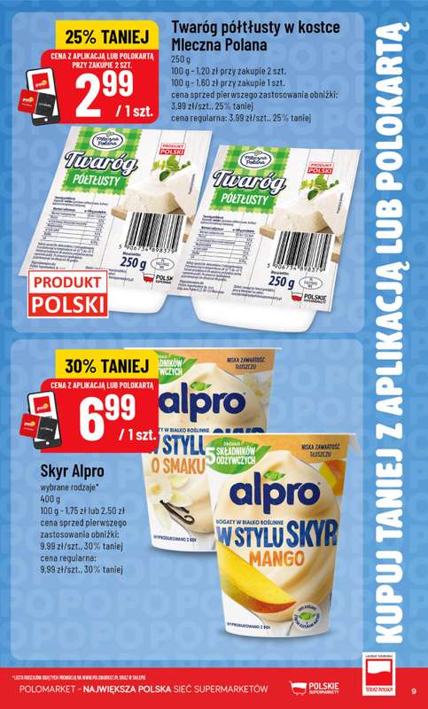 POLOmarket - gazetka promocyjna Kupuj taniej z aplikacją lub polokartą od środy 29.07 do wtorku 04.08 - strona 9