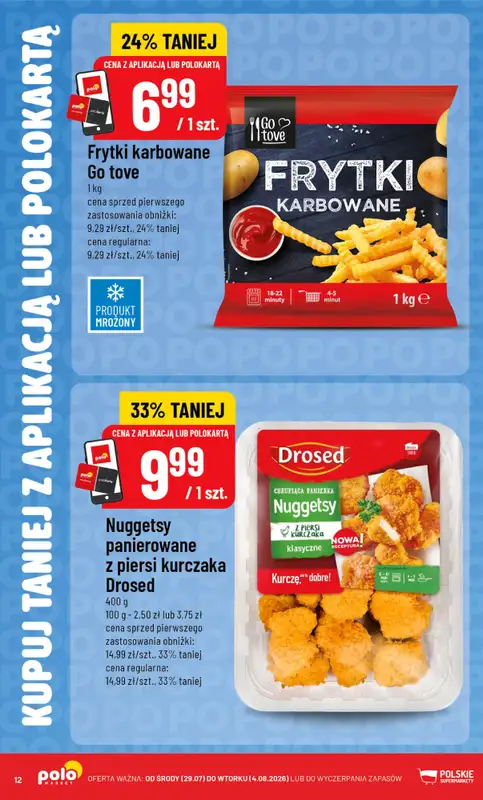 POLOmarket - gazetka promocyjna Kupuj taniej z aplikacją lub polokartą od środy 29.07 do wtorku 04.08 - strona 12