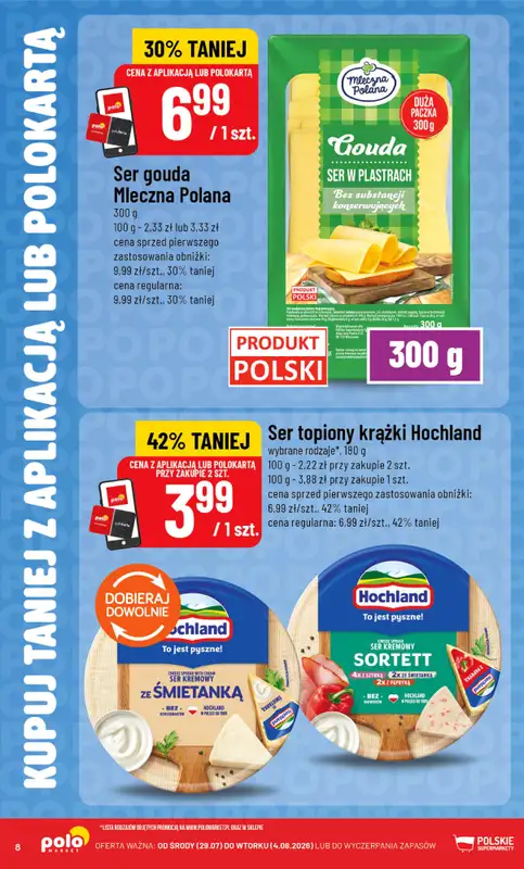 POLOmarket - gazetka promocyjna Kupuj taniej z aplikacją lub polokartą od środy 29.07 do wtorku 04.08 - strona 8