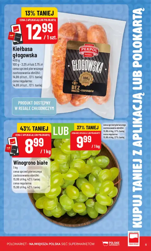 POLOmarket - gazetka promocyjna Kupuj taniej z aplikacją lub polokartą od środy 29.07 do wtorku 04.08 - strona 5