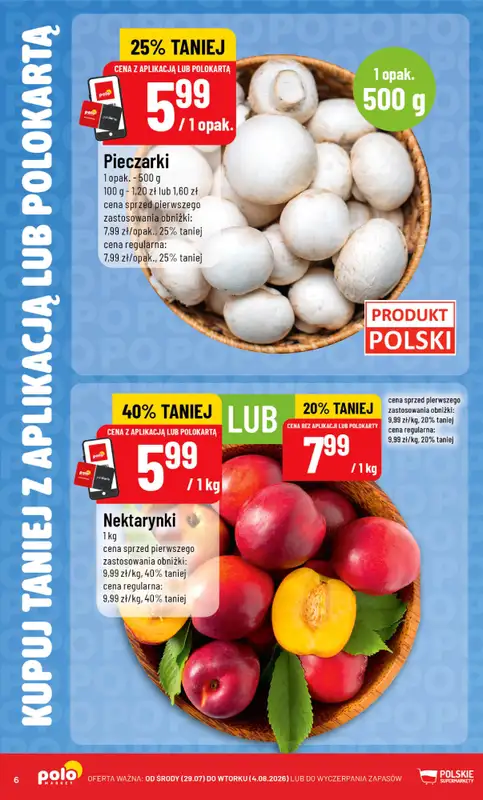 POLOmarket - gazetka promocyjna Kupuj taniej z aplikacją lub polokartą od środy 29.07 do wtorku 04.08 - strona 6