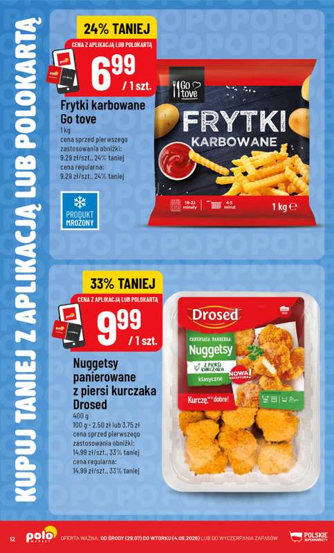 POLOmarket - gazetka promocyjna Kupuj taniej z aplikacją lub polokartą od środy 29.07 do wtorku 04.08 - strona 12