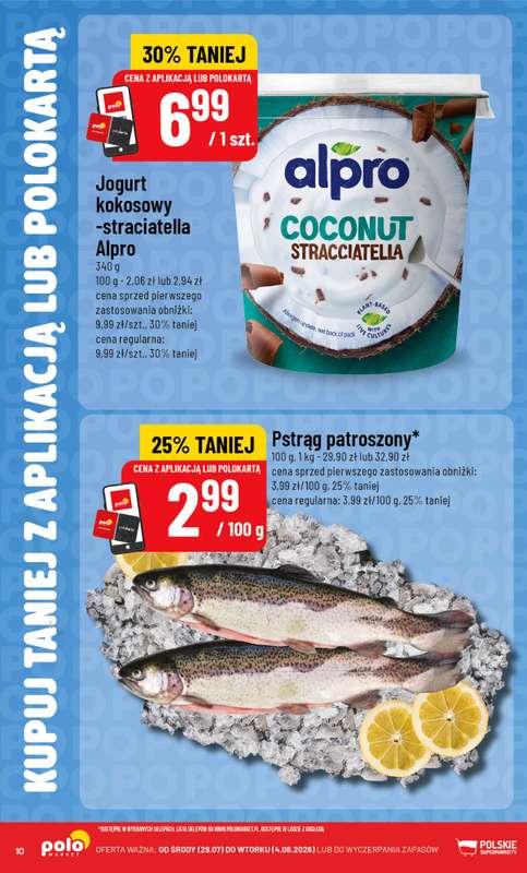 POLOmarket - gazetka promocyjna Kupuj taniej z aplikacją lub polokartą od środy 29.07 do wtorku 04.08 - strona 10