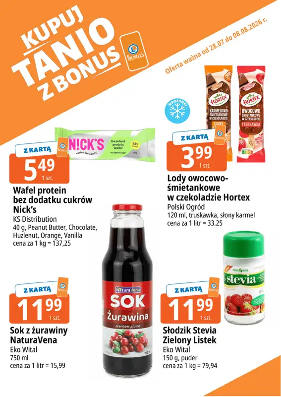 Leclerc - gazetka promocyjna Kupuj tanio z bonus od wtorku 28.07 do soboty 08.08 - strona 5