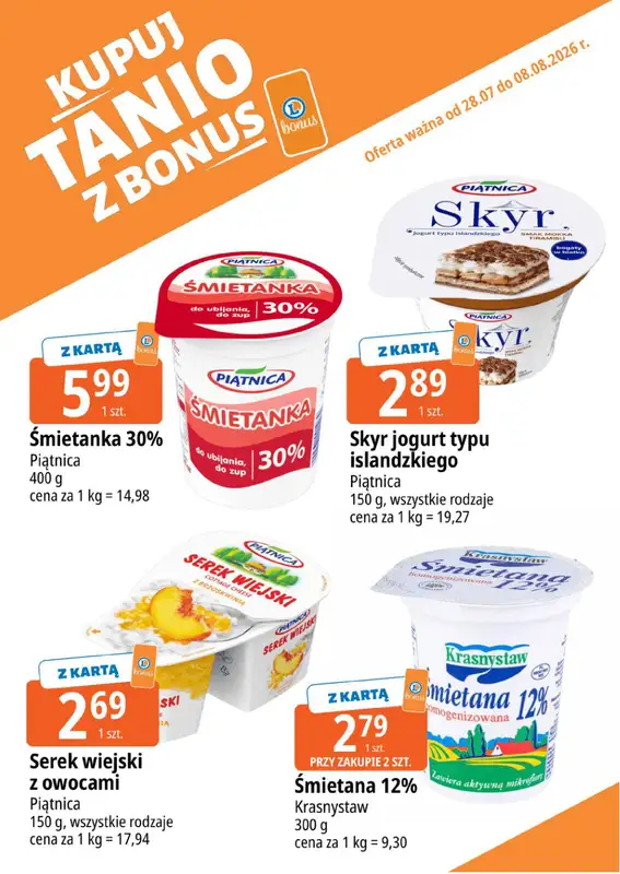 Leclerc - gazetka promocyjna Kupuj tanio z bonus od wtorku 28.07 do soboty 08.08 - strona 9