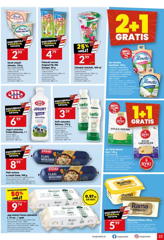 Twój Market - gazetka promocyjna Gazetka od środy 29.07 do wtorku 04.08 - strona 23