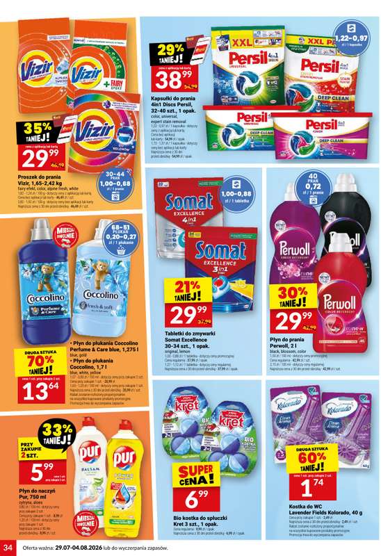Twój Market - gazetka promocyjna Gazetka od środy 29.07 do wtorku 04.08 - strona 34
