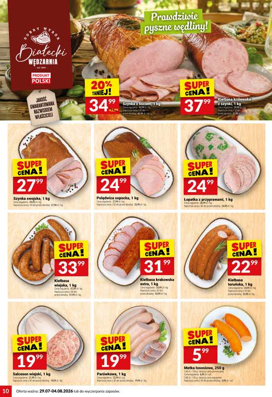Twój Market - gazetka promocyjna Gazetka od środy 29.07 do wtorku 04.08 - strona 10