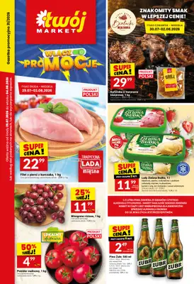 Twój Market - gazetka promocyjna Gazetka od środy 29.07 do wtorku 04.08
