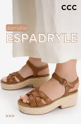 CCC - gazetka promocyjna NOWA KOLEKCJA DAMSKA - espadryle od wtorku 28.07 