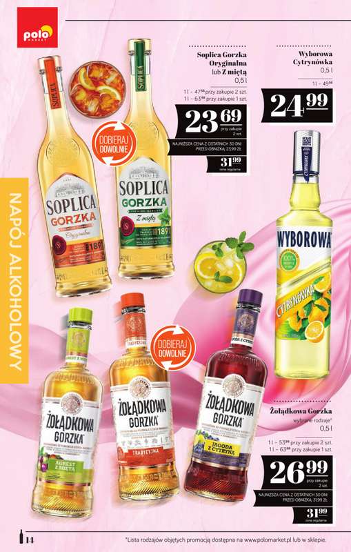 POLOmarket - gazetka promocyjna Katalog alkoholi  do środy 12.08 - strona 14