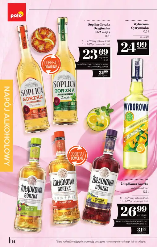 POLOmarket - gazetka promocyjna Katalog alkoholi  do środy 12.08 - strona 14