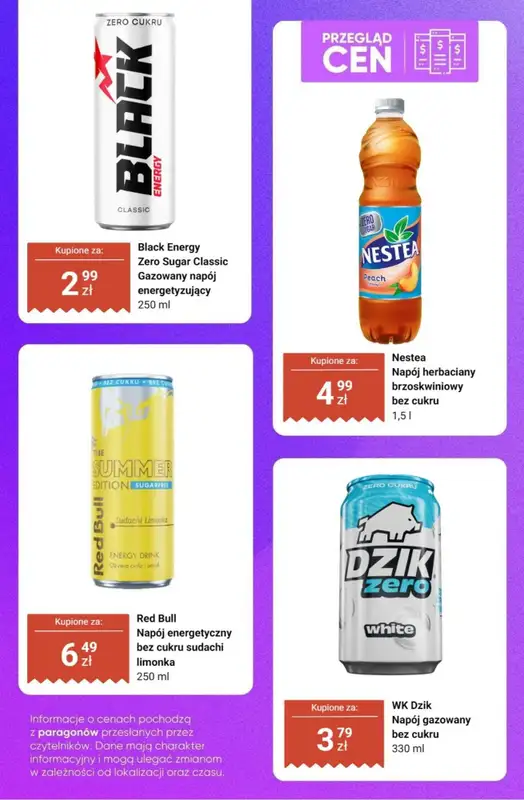 Dino - gazetka promocyjna Produkty BEZ DODATKU CUKRU - przegląd cen od czwartku 30.07 do wtorku 04.08 - strona 6