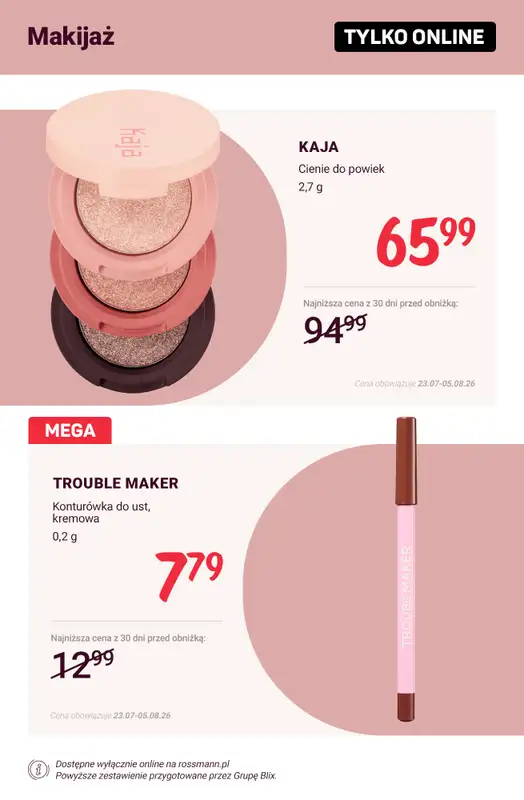 Rossmann - gazetka promocyjna Promocje TYLKO ONLINE od wtorku 28.07 do środy 05.08 - strona 3