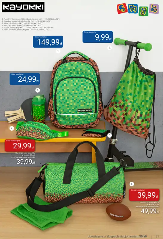 Smyk - gazetka promocyjna Wszystko do szkoły - katalog od wtorku 28.07 do środy 12.08 - strona 21