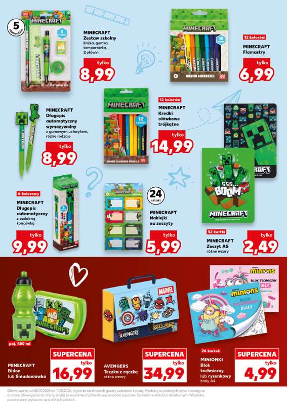 Kaufland - gazetka promocyjna Oferta Kaufland - do Szkoły! od czwartku 30.07 do wtorku 11.08 - strona 15