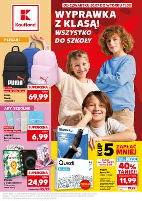 Kaufland - gazetka promocyjna Oferta Kaufland - do Szkoły! od czwartku 30.07 do wtorku 11.08