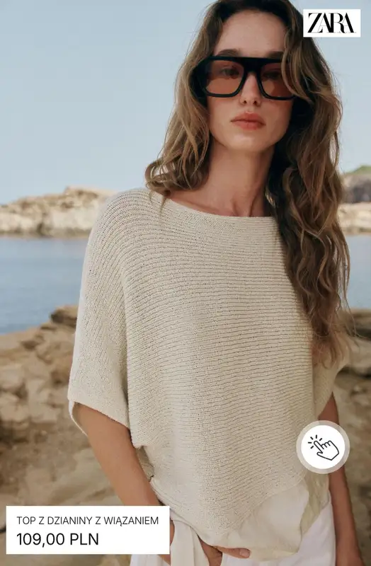 Zara - gazetka promocyjna Topy damskie od wtorku 28.07  - strona 6