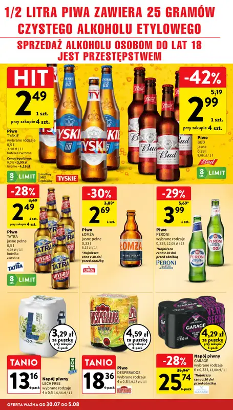 Intermarche - gazetka promocyjna Gazetka od czwartku 30.07 do środy 05.08 - strona 32