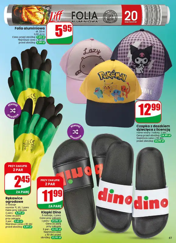 Dino - gazetka promocyjna Gazetka 31 / 2026 od środy 29.07 do wtorku 04.08 - strona 61