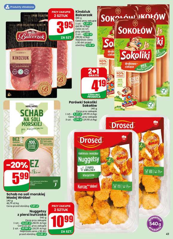 Dino - gazetka promocyjna Gazetka 31 / 2026 od środy 29.07 do wtorku 04.08 - strona 43