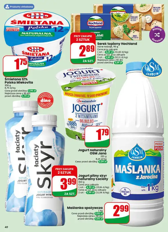 Dino - gazetka promocyjna Gazetka 31 / 2026 od środy 29.07 do wtorku 04.08 - strona 40