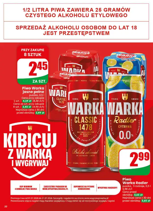 Dino - gazetka promocyjna Gazetka 31 / 2026 od środy 29.07 do wtorku 04.08 - strona 50
