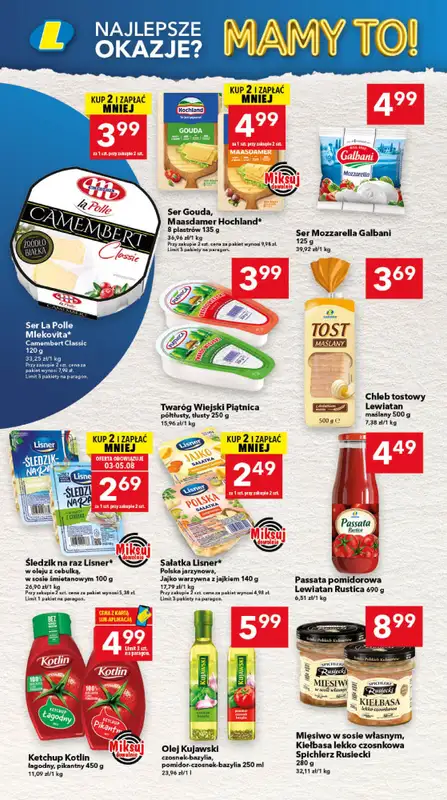 LEWIATAN - gazetka promocyjna Mamy TO w Lewiatanie – woj. opolskie od czwartku 30.07 do środy 05.08 - strona 4