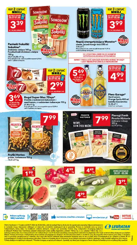 LEWIATAN - gazetka promocyjna Mamy TO w Lewiatanie – Północ od czwartku 30.07 do środy 05.08 - strona 8