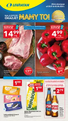 LEWIATAN - gazetka promocyjna Mamy TO w Lewiatanie – woj. wielkopolskie od czwartku 30.07 do środy 05.08