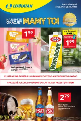 LEWIATAN - gazetka promocyjna Mamy TO w Lewiatanie – Bielsko-Biała od czwartku 30.07 do środy 05.08