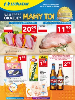 LEWIATAN - gazetka promocyjna Mamy TO w Lewiatanie – Kielce od czwartku 30.07 do środy 05.08