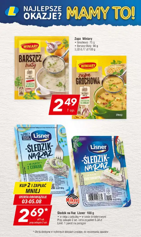 LEWIATAN - gazetka promocyjna Mamy TO w Lewiatanie – woj. małopolskie od czwartku 30.07 do środy 05.08 - strona 16