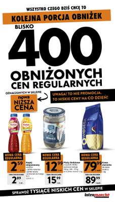 Intermarche - gazetka promocyjna Jeszcze więcej obniżek od czwartku 30.07 do środy 05.08