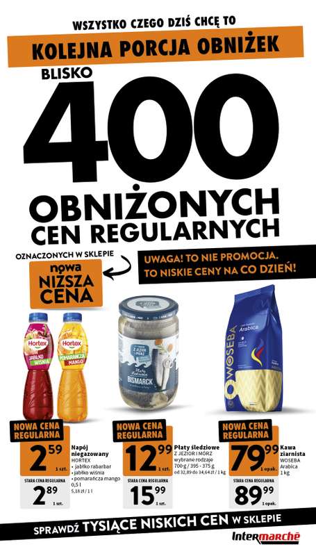 Intermarche - gazetka promocyjna Jeszcze więcej obniżek od czwartku 30.07 do środy 05.08