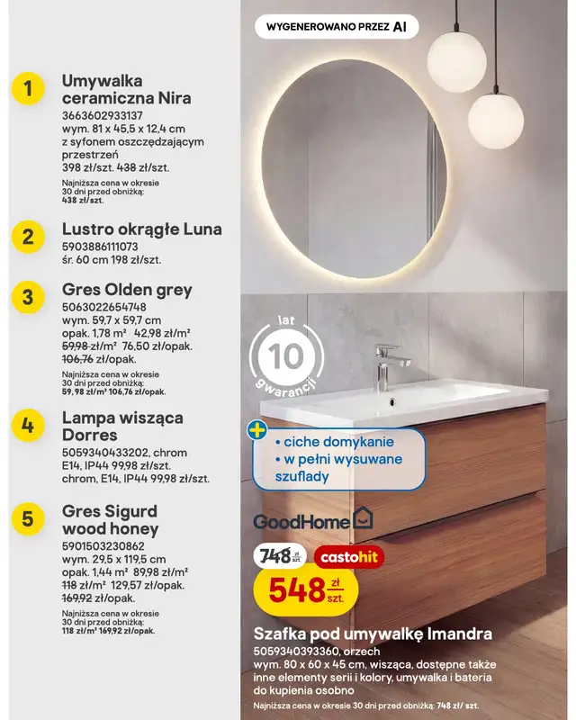 Castorama - gazetka promocyjna Łazienka i kuchnia od środy 29.07 do wtorku 11.08 - strona 8