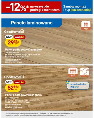 Castorama - gazetka promocyjna Drzwi i podłogi od środy 29.07 do wtorku 11.08 - strona 12